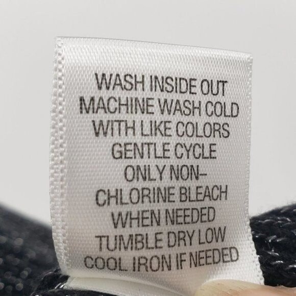 DANA BUCKMAN Mock Neck Sleeveless Tank Sweater Top Black Glitter Size Medium - Picture 9 of 9